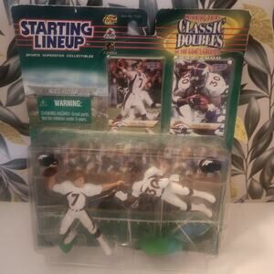 NEW Starting Lineup John Elway and Terrell Davis Classic Doubles Denver Broncos